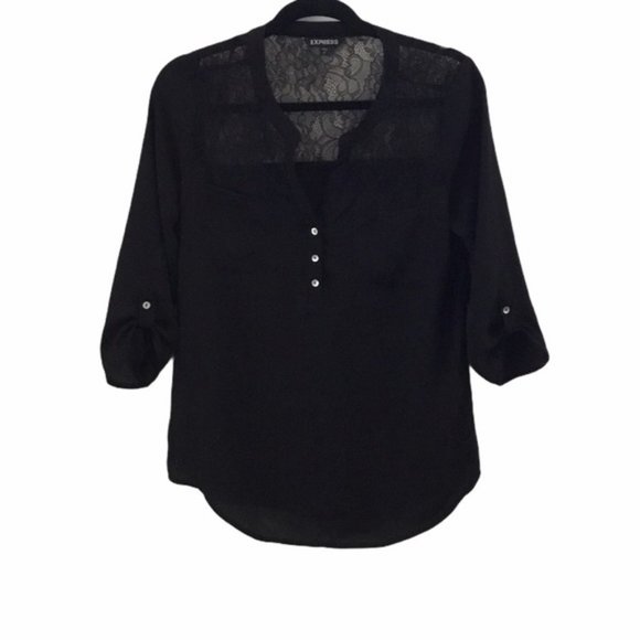 Express Tops x 2 (Maroon and Black Lace) - Picture 12 of 14